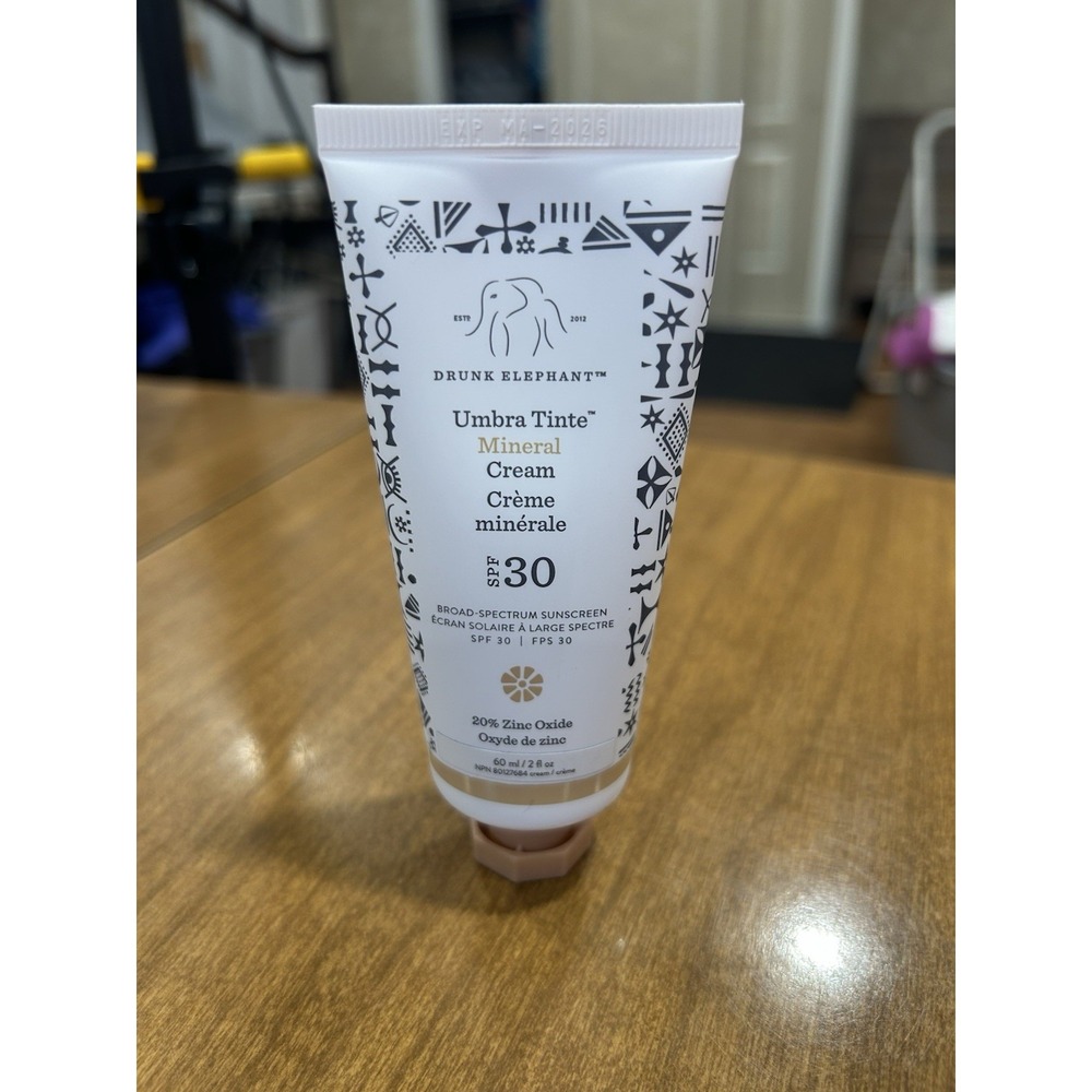 Drunk Elephant Umbra Tinte Mineral Cream SPF 30 Sealed New 2 fl oz Exp MAY 2026